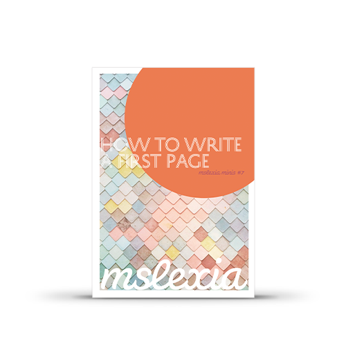 How to Write a First Page